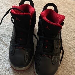 Jordan Black and Red Sneakers
